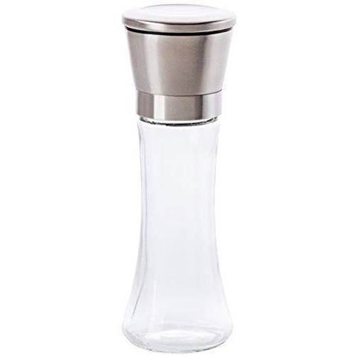 Kitchen Food Storage Jar Airtight Food Storage Kitchen Glass Jar Moisture-Proof Home Multi-Purpose Jam Bottle Cruet Slim Stainless Steel Manual Grinder