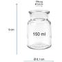 Viva Haushaltswaren Set of 8?spice Jars/tins, Glass, 150ml