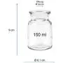 Viva Haushaltswaren Set of 8 Gewürzdosen/Tüten, Glas, 150ml