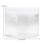 Beauticom 60 Grams/60 ML (2 Oz) Round Clear Leak Proof Plastic Container Jars with White Lids for Travel Storage Makeup Cosmetic Lotion Scrubs Creams Oils Salves Ointments (3 Jars)