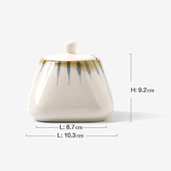 LQQGXLCondiment bottle, jar condiment storage box Spice jars, ceramic cans with lids, food storage containers with lids