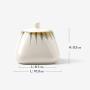 LQQGXLCondiment bottle, jar condiment storage box Spice jars, ceramic cans with lids, food storage containers with lids
