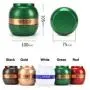 Tea Caddy Pastoral Candy Tin Iron Storage Boxes Sealed Coffee Powder Cans,10X10.5Cm,Red