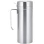 Jeffergarden Stainless Steel Straight Shape Household Kitchen Handle Oil Pot Thick Bottle Storage Leak-proof Container with Lid Tools Food Jar Cruets Utensil Storage(1000ml)