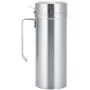 Jeffergarden Stainless Steel Straight Shape Household Kitchen Handle Oil Pot Thick Bottle Storage Leak-proof Container with Lid Tools Food Jar Cruets Utensil Storage(1000ml)