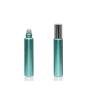 6Pcs 10ml/0.33oz Upscale Glass Roller Bottle Empty Glass Dropper Cosmetic Sample Packing Vial Container Holder Pot Jar With Metal Roller Ball and Silver Caps(Green)