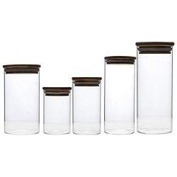 Yl Ly Transparent Sealed Jar Glass Bottle With Lid Coffee Grains Storage Tank Food Storage Tank Moisture-Proof Tank Household 2