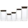 Yl Ly Transparent Sealed Jar Glass Bottle With Lid Coffee Grains Storage Tank Food Storage Tank Moisture-Proof Tank Household 4