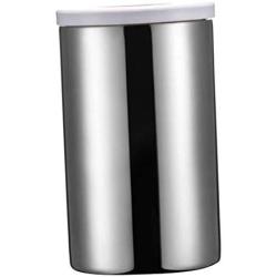 Canisters Kitchen Counter Stainless Steel with Lids - silvery