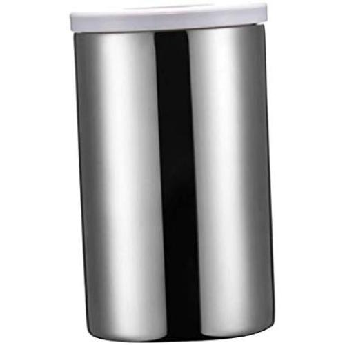 Canisters Kitchen Counter Stainless Steel with Lids - silvery