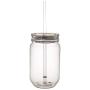 Windy City Novelties LED Light Up Mason Jars with Lids & Straws 20 oz - Set of 4