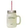 Forest GreenWorldS Coolest Californian Aunt CA Frosted Glass Mason Jar With Straw