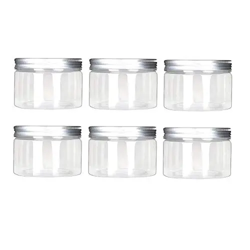 6 Pièces Bouteilles Rondes Transparentes de 120 mL avec Couvercles Aluminium – Récipients à Échantillon Vides pour Stockage Aliments, Crèmes, Masques, Pommades, Thé, Pilules 6 Pièces Bouteilles Rondes Transparentes de 120 mL avec Couvercles Aluminium – Récipients à Échantillon Vides pour Stockage Aliments, Crèmes, Masques, Pommades, Thé, Pilules