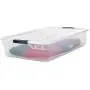 Rubbermaid Cleverstore Klarsicht 41 QT Pack mit 6 Stapelbaren Kunststoffbehältern mit Robustverschlüssen und Klarsichtdeckeln