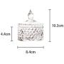 Glass Jewelry Storage Jar Superior Minimalist Elegant Luxury Storage Bottle Sugar Home Organizer Decor,Rome Style S
