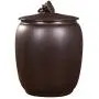 Keramik Lebensmittelbehälter mit Deckeln, Große Luftdichte Behälter & Gläser für Pantry, Rustikaler Hausdekor, Organisation & Lagerung von Mehl, Snacks, Zucker, Kaffee, Müsli (10L/15L)
