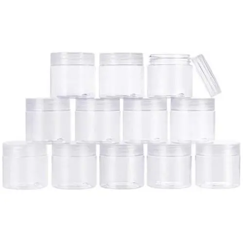 20 Pots en PET de 60 ml avec Couvercles Transparents et Joints Étanches pour Perles, Artisanat, Crèmes pour Corps 20 Pots en PET de 60 ml avec Couvercles Transparents et Joints Étanches pour Perles, Artisanat, Crèmes pour Corps