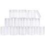 BENECREAT 20 Pack 2oz PET Plastic Round Container Jars with Clear Lids and and Leakproof Gasket for Beads, Crafts, Body Scrub Creams