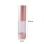 2PCS 15ml/0.5oz Empty Refillable Clear Plastic Airless Vacuum Pump Press Bottle Lotion Dispenser with Rose Gold Lid Portable Travel Cosmetic Container Jar Pot Vial for Emulsion Essence Serum