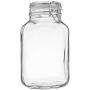 Bormioli Rocco Fido Square Clear Jar, 101.50-Ounce