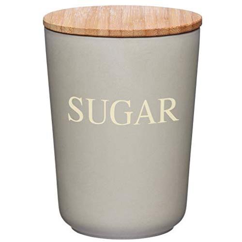 Kitchencraft Natural Elements Bamboo Fibre Airtight Sugar Container, 10.5 x