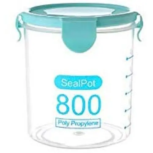 Bouteilles hermétiques en plastique pratiques pour épices, mini clips pour rangement, bleu. Bouteilles hermétiques en plastique pratiques pour épices, mini clips pour rangement, bleu.