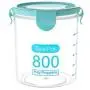 Bouteilles hermétiques en plastique pratiques pour épices, mini clips pour rangement, bleu. Bouteilles hermétiques en plastique pratiques pour épices, mini clips pour rangement, bleu.