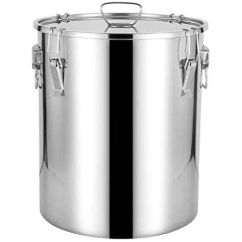 Cookie Jar Cereal Coffee Storage Containers 304 Stainless Steel with Lids Airtight Bpa Free Large, Food Storage Containers Jar for Kitchen Pantry Organization Canister Candy Bulk, 11L/12L/20L/32L