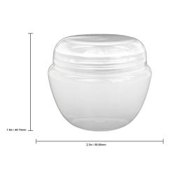 Beauticom 12 Pieces 50G/50ML White Frosted Container Jars with Inner Liner for Pills, Medication, Ointments and Other Beauty and Health Aids - BPA Free