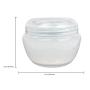 Beauticom 12 Pieces 30G/30ML (1 Oz) White Frosted Container Jars with Inner Liner for Pills, Medication, Ointments and Other Beauty and Health Aids - BPA Free