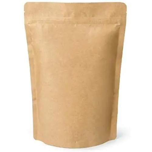 Reguläre Papiertüten mit Reißverschluss für Kaffeebeutel, Kaffee (Packung mit 50 Stück)