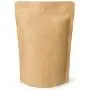 Kraftpapier Stand-Up-Beutel mit Reißverschluss Kaffeeposer mit Ventil (Pack von 50)