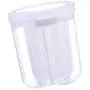 UPKOCH Plastic Canister with Lid Airtight Food Storage Flour Sugar Crisper Grains Containers Partition Can Sealing Bottle