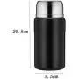 Bouteille isotherme Thermos 750ML, Contenant Alimentaire en Inox à Fermeture Étanche avec Cuillère Déployable (Couleur : Noir) Bouteille isotherme Thermos 750ML, Contenant Alimentaire en Inox à Fermeture Étanche avec Cuillère Déployable (Couleur : Noir)