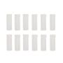 12Pcs Empty Refillable Plastic Bottle - 12Ml Soft Squeezable Flip Lid Bottle Container Jar Vials For Sample Package Cosmetic Makeup Emollient Water Lotion Shower Gel Emulsion Liquid