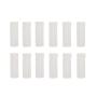 12Pcs Empty Refillable Plastic Bottle - 12Ml Soft Squeezable Flip Lid Bottle Container Jar Vials For Sample Package Cosmetic Makeup Emollient Water Lotion Shower Gel Emulsion Liquid