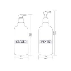 3PCS 500ML 17OZ Blue Empty Plastic Pump Bottles with Random Color Spiral Pump Head Emulsion Jar Shower Gel Shampoo Conditioner Holder Refillable Cosmetic Container for Travel Daily Life Bathroom