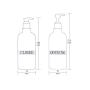 3PCS 500ML/17OZ Empty Plastic Pump Shampoo Bottles Conditioner Bottle Refillable Cosmetic Body Wash Creams Liquids Emulsion Container Makeup Lotions Bathroom Dispenser (Brown with Random Pump Head)