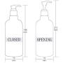 3PCS 500ML/17OZ Blue Refill Leakproof Plastic Press Pump Bottle Jar Pots Packing Storage Holder Container Dispenser for Makeup Cosmetic Bath Shower Gel Toiletries Liquid Shampoo(Pump Color Random)