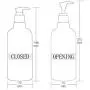 3er Set 500ml/17oz Blaue Refillbare Kunststoff-Pumpflasche Beutel Packungsbehälter Dose Ausgießer für Make-up Kosmetik Duschgel Toilettenspülung Flüssigshampoo (Pumpfarbe Zufällig)