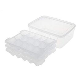 Kitchen Food Storage Jar Airtight Food Storage Microwave Thawing Box Sub-grid Dumpling Tray Refrigerator Storage Box Frozen Dumplings Crisper moisture-proof multi-purpose