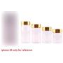 24x 37mm 30ml/40ml/50ml/60ml Transparent Glass Spice Bottles Jars Terrarium With Golden Aluminum Cap Lid Wedding Gift Craft,30ml