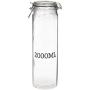 Easygift Large Glass Air Tight Sealed Storage Jar With Metal Clamp (One Of Each)