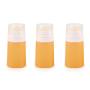 3Pcs Random Color Square Silicon Empty Refillable Squeeze Containers Tubes Leakproof Travel bottles Perfect for Carry-on Luggage Liquid Toiletries and Cream (60ml/2oz)