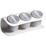 Kitchen Seasoning Spice Containers Rack Organizer,Salt Storage Box Bottle Jar,Good Sealing,Moisture proof,Waterproof,Mouldproof (white)