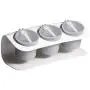 Kitchen Seasoning Spice Containers Rack Organizer,Salt Storage Box Bottle Jar,Good Sealing,Moisture proof,Waterproof,Mouldproof (white)
