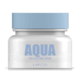 LAPCOS Aqua Spa Sleeping Cream (3.38 Fl Oz) Oil-Free Korean Moisturizing Face Cream - Ultra Hydrating Anti-Aging Night Cream Mask to Brighten Skin and Smooth Fine Lines & Wrinkles