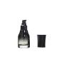 1 Pcs 40ML 1.4OZ Empty Refillable Black Gradient Color Glass Pump Press Lotion Bottle Cosmetic Storage Emulsion Essence Container Sample Dispenser Jar Pot Vial for Travel Home Use