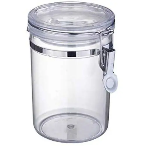 TOPBATHY Kunststoff Haushaltsvorratsbehälter mit Verschluss, Dicht verschließbare Trinkflasche, 750ml