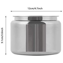 Airtight Canisters for the Kitchen Stainless Steel - Beautiful for Kitchen Counter, Food Storage Container For Cotton Swab Tea Coffee Powder Dry Food, Herbs, Weed